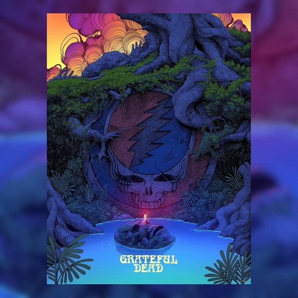 Ian Permana Grateful Dead 3D Flip Lenticular 18" x 24" 1mm PET X/100 COA Limited - Picture 6 of 7